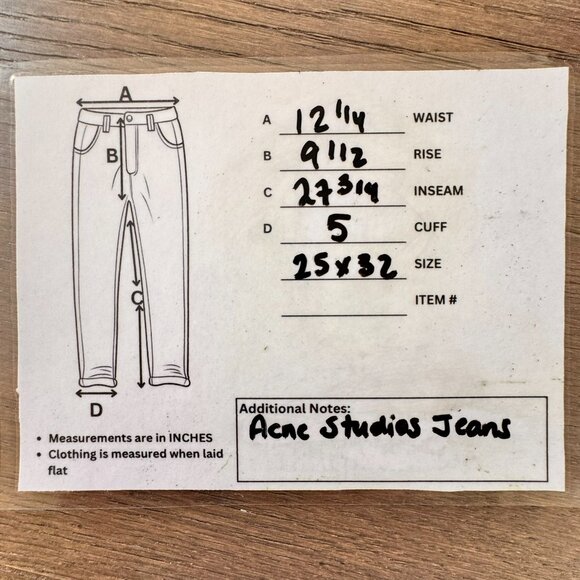 Acne Studios Bla Konst Peg Jeans Black - Picture 10 of 10